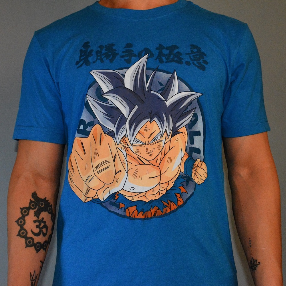Blue Dragon Ball Z Ultra Instinct Goku Graphic Tee